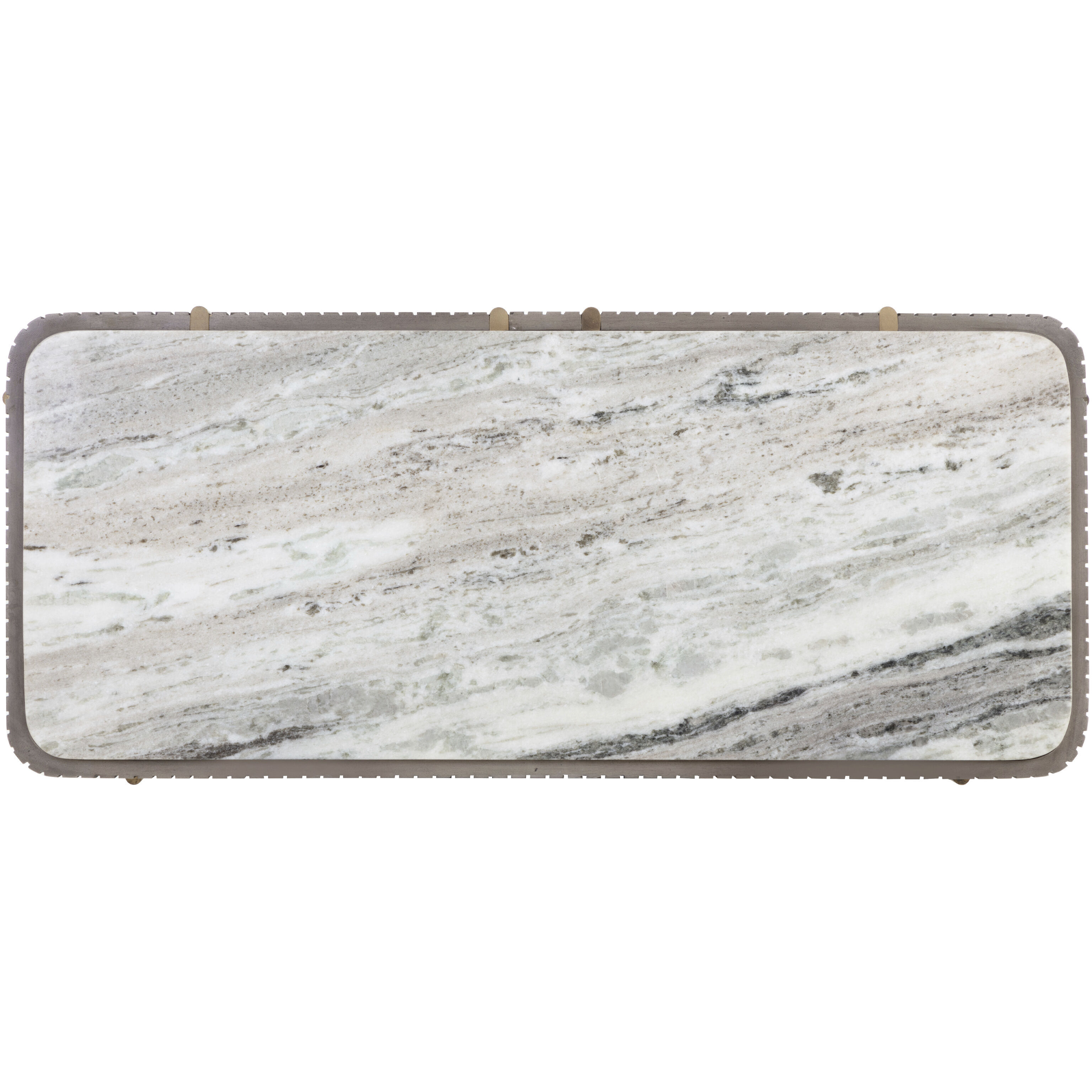 Mauro 46 X 20 inch Grey / Antique Brass Console Table